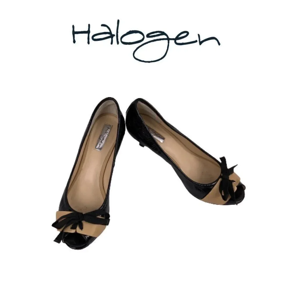 Halogen Beige and Black Shoes. Sz 7.5M